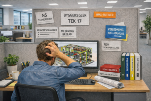 ByggChat: Bedre klima-valg og økt produktivitet med 50-90% raskere avklaringer av byggeprosjekter med KI og sikre datarom.