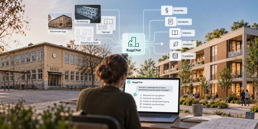 Fra skole til boliger – kan Bygg.Chat gjøre veien enklere?